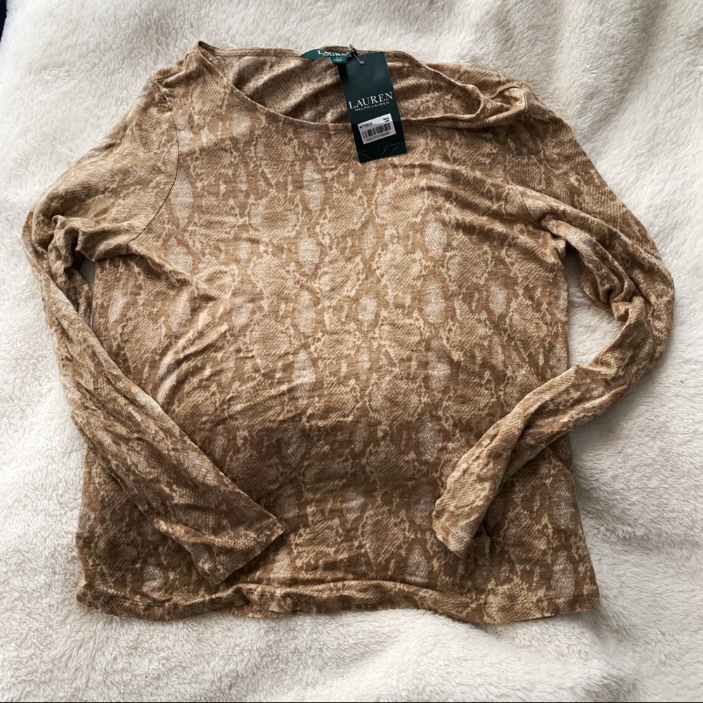 Ralph Lauren Snakeskin pattern top